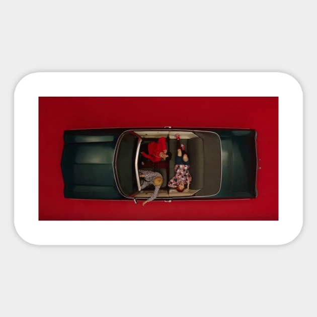 red car Sticker by rurui02